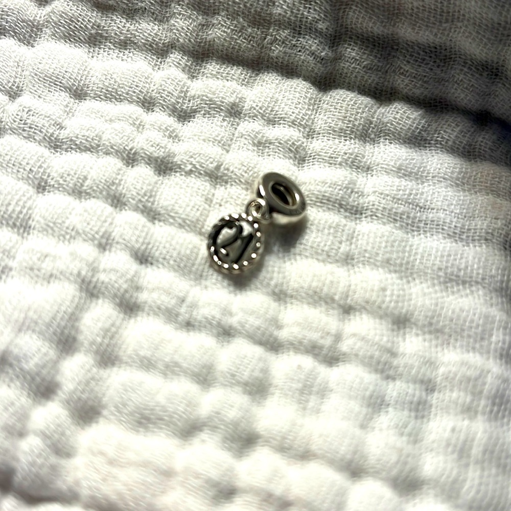 Pandora dangle 21 charm.